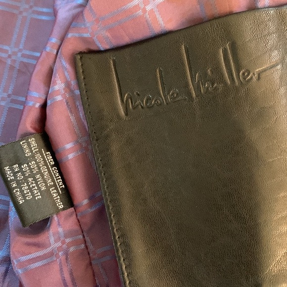 Nicole Miller leather jacket - Picture 7 of 7